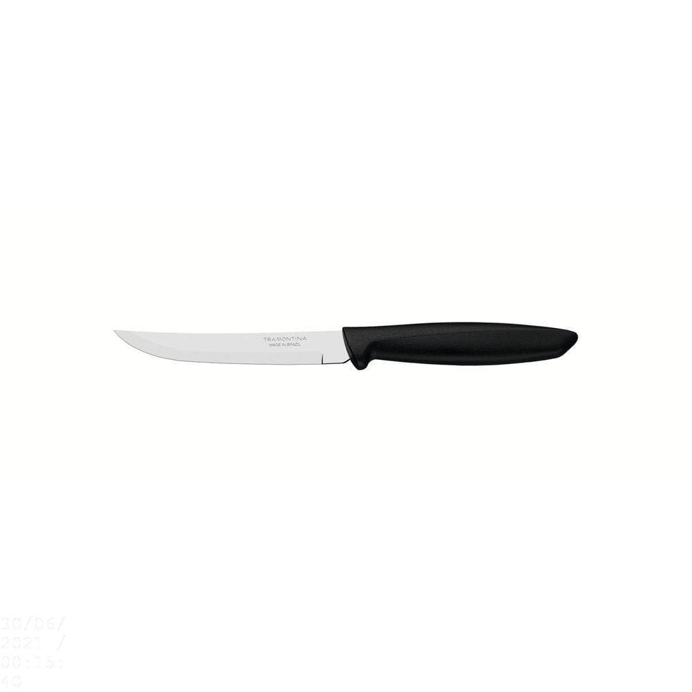 Faca Para Frutas Plenus Com Lâmina Em Aço Inox Com Fio Liso E Cabo De Polipropileno Preto