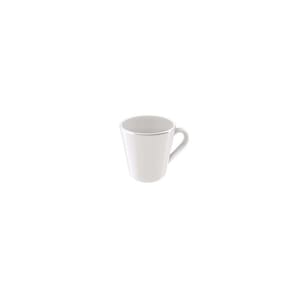 Xícara Café Tramontina Joana Em Porcelana Com Fio Prateado 70 Ml Tramontina