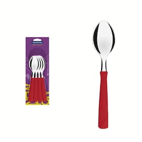 Conjunto De Colheres De Mesa New Kolor Com Lâminas Em Aço Inox E Cabos De Polipropileno V