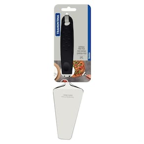 Espátula Para Pizza Tramontina Utilitá Em Aço Inox Com Cabo De Polipropileno Preto Tramontina