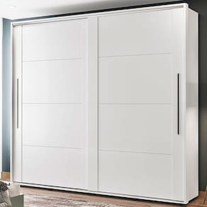 Guarda Roupa Casal Coimbra 2 Portas 6 Gavetas Branco - Politorno Móveis