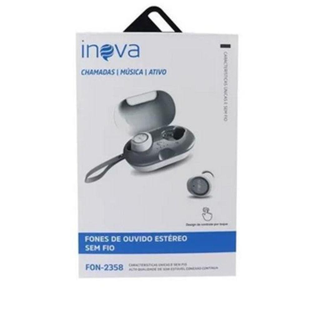 Fone Sem Fio Bluetooth Earbuds Inova Fon 2358