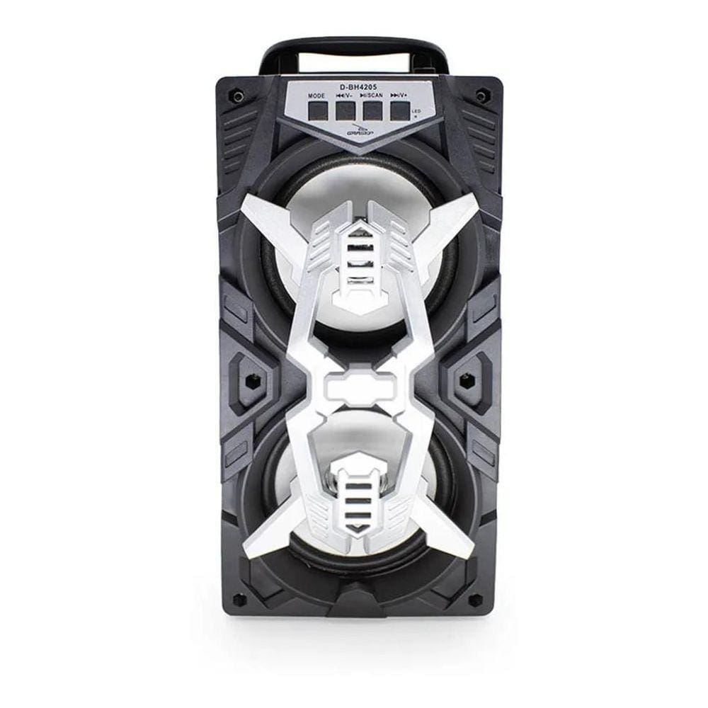 Caixa De Som Bluetooth 10W Grasep D-Bh4205 Cinza