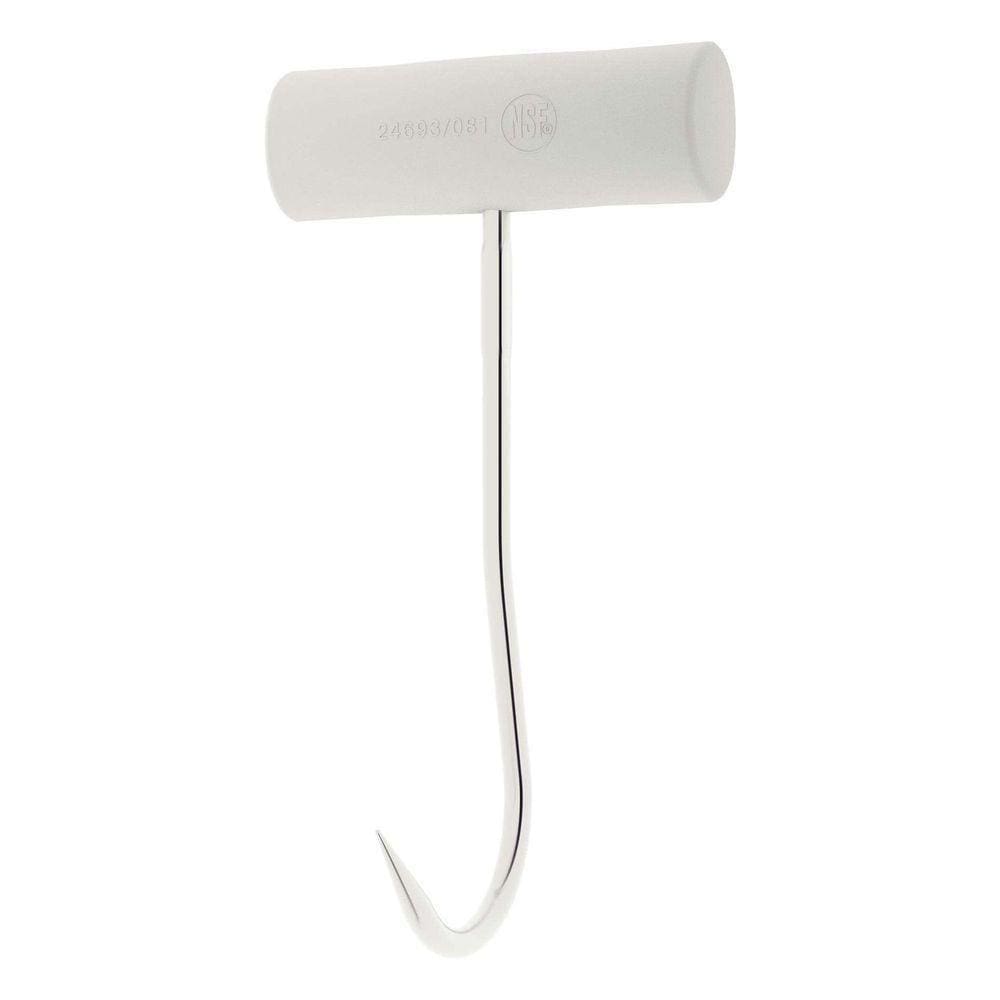 Gancho Central Profissional Master Em Aço Inox Com Cabo Em Polipropileno Branco
