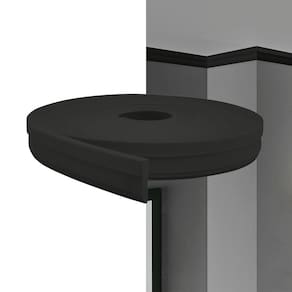 Rodateto Eva Autocolante 5cm Rt34 Preto 10 Metros Meurodapé