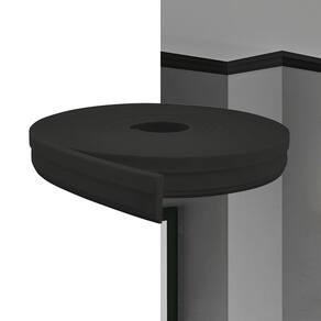 Rodateto Eva Autocolante 5cm Rt34 Preto 5 Metros Meurodapé