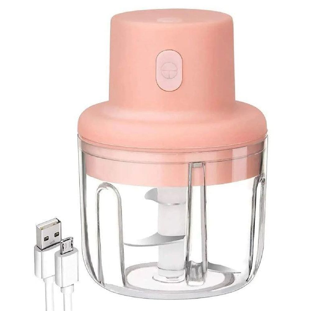 Mini Processador Triturador Alimentos Elétrico Usb Portátil