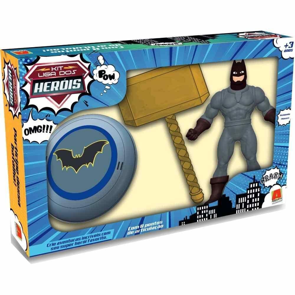 Kit Liga Dos Heróis - Boneco Morcego - Algazarra