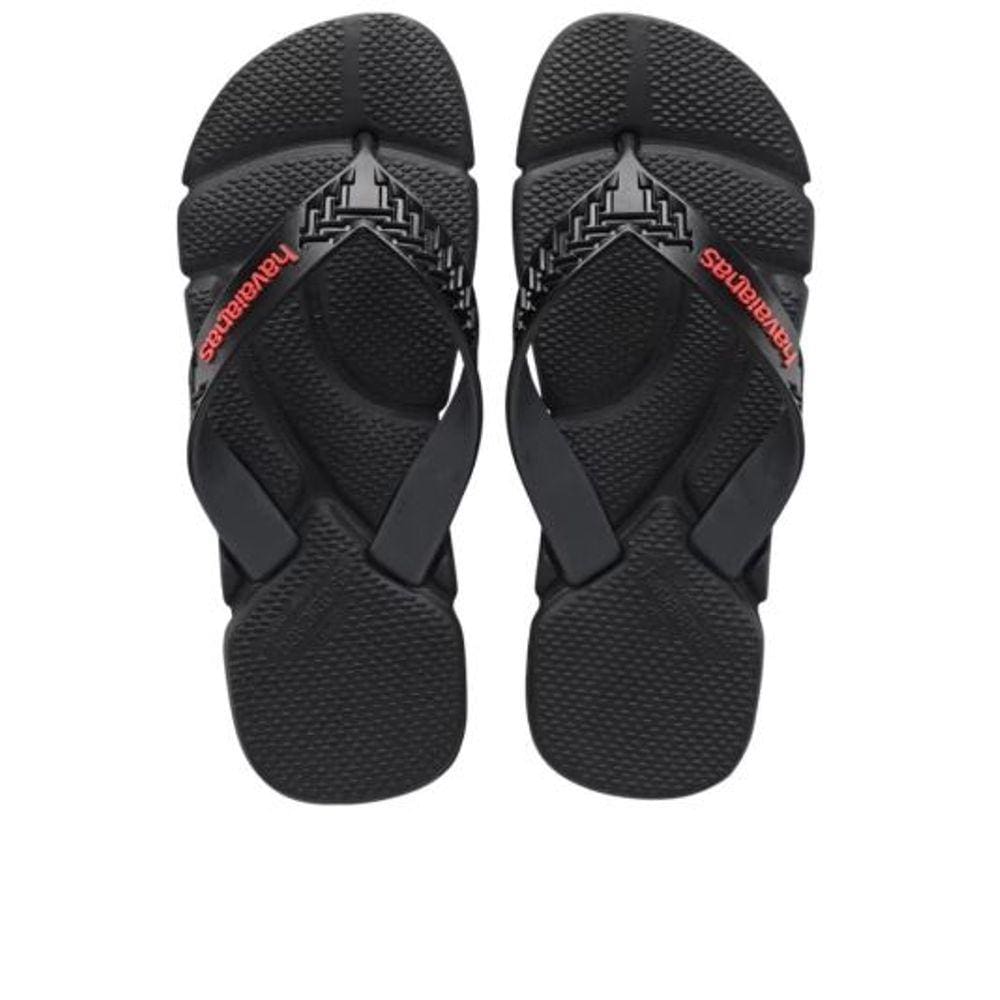 Chinelo Havaianas OrtopédicPower 2.0 Preto Palmilha Massageadora Anatômica 0090 - Masculino