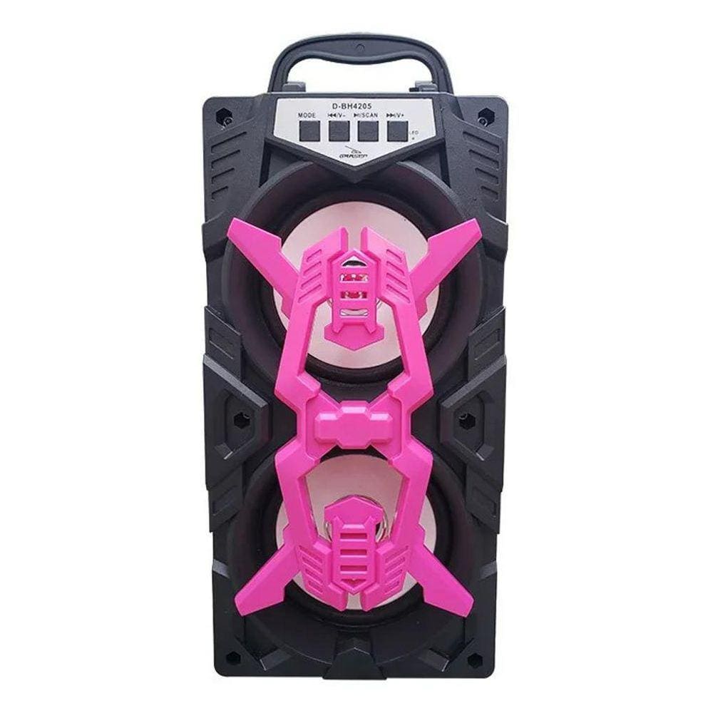 Caixa De Som Bluetooth 10W Grasep D-Bh4205 Rosa