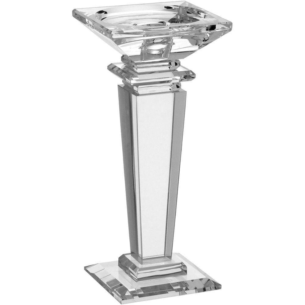 Castiçal 22X9X9Cm Cristal Transp