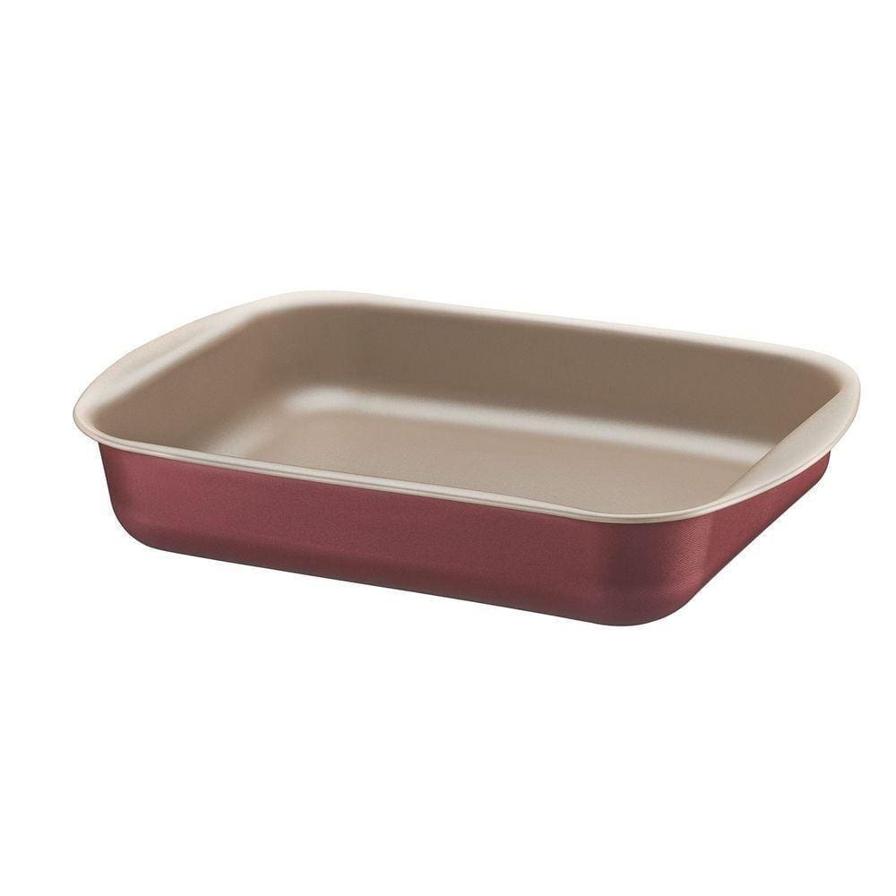 Assadeira Funda Alumínio Revestimento Antiaderente Starflon T1 Vermelha 28 Cm 3,3 L