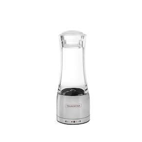 Moedor Realce Para Sal Ou Pimenta Em Acrílico E Aço Inox Com Moinho Em Cerâmica