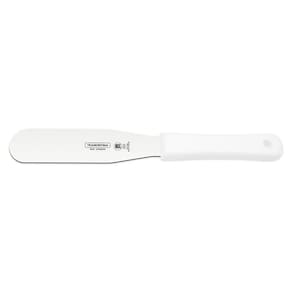 Espátula Para Confeiteiro 8" Tramontina Lâmina Aço Inox E Cabo Branco Tramontina