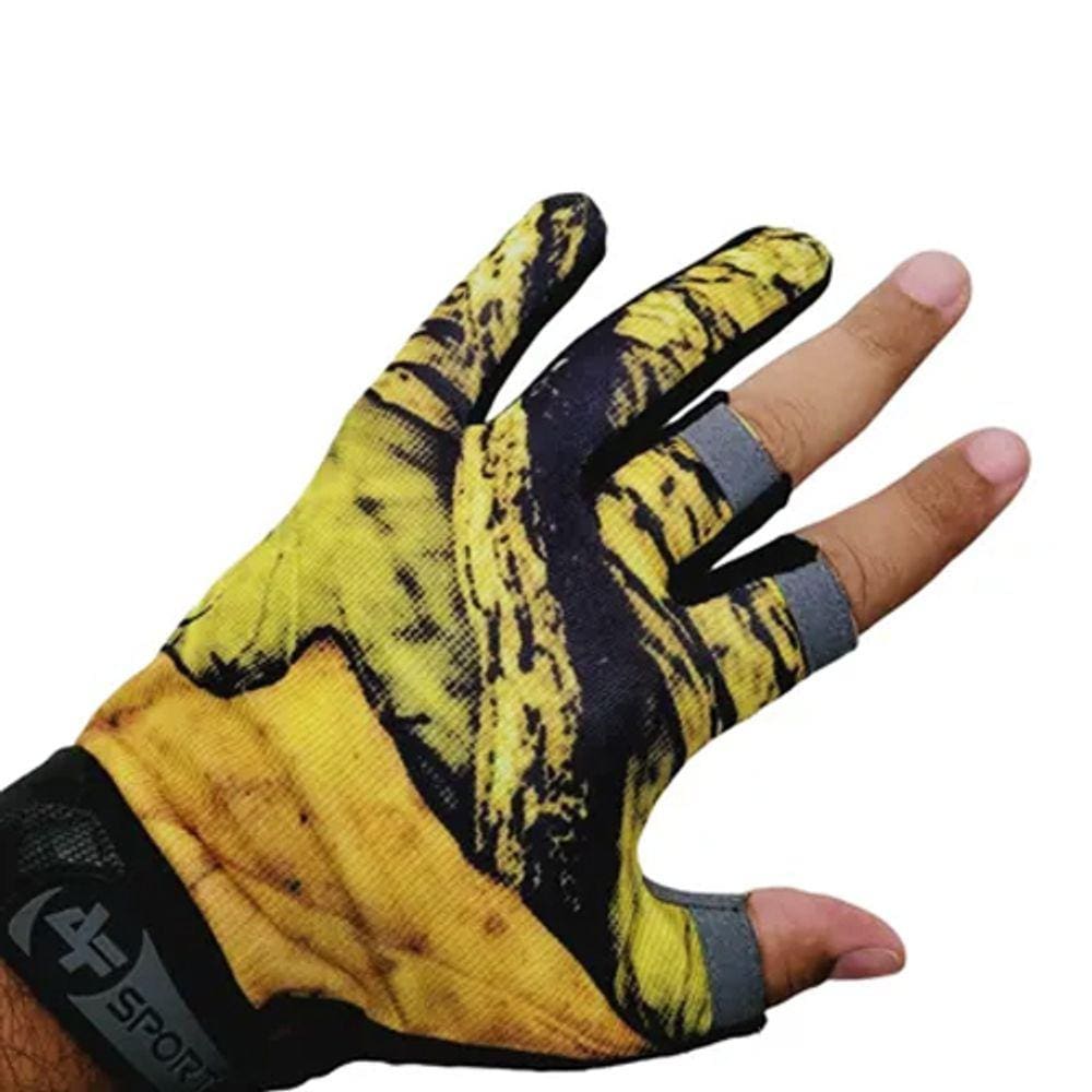 Luva Pesca Tiro Esportivo Albatroz YL013 Florest Dois Dedos Nylon Antiderrapante