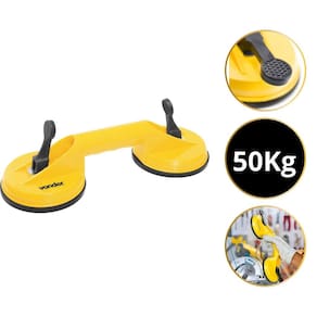 Ventosa Dupla Para Vidros E porcelanatos Vonder 118mm Até 50 Kg