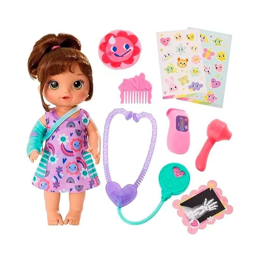 Baby Alive Dia de Cuidar da Bella Morena Roxa Hasbro