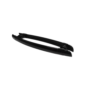 Puxador Arco H Polímero Para Porta De Vidro 40 Cm - Preto