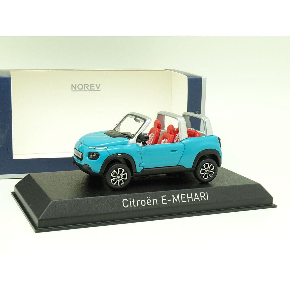 Miniatura Norev Citroen E-Mehari 2016 1/43 Azul/Laranja
