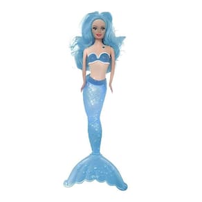 Boneca Sereia Yasmin Com Luz Azul - Well Kids