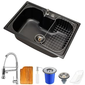 Cuba para Cozinha Inox Com Acessórios Carajás Prata Tábua e Lixeira e Torneira Gourmet Monocomando Munim Pingoo.casa