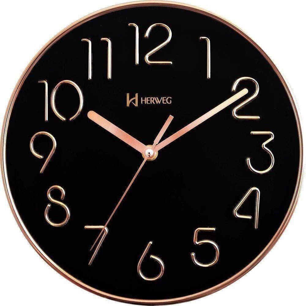 Relógio De Parede Quartz Rose Herweg 6480 único