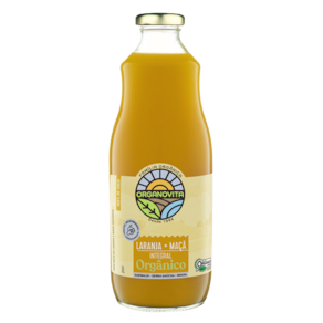 Kit 6X: Suco de Laranja Integral Orgânico Organovita 1L