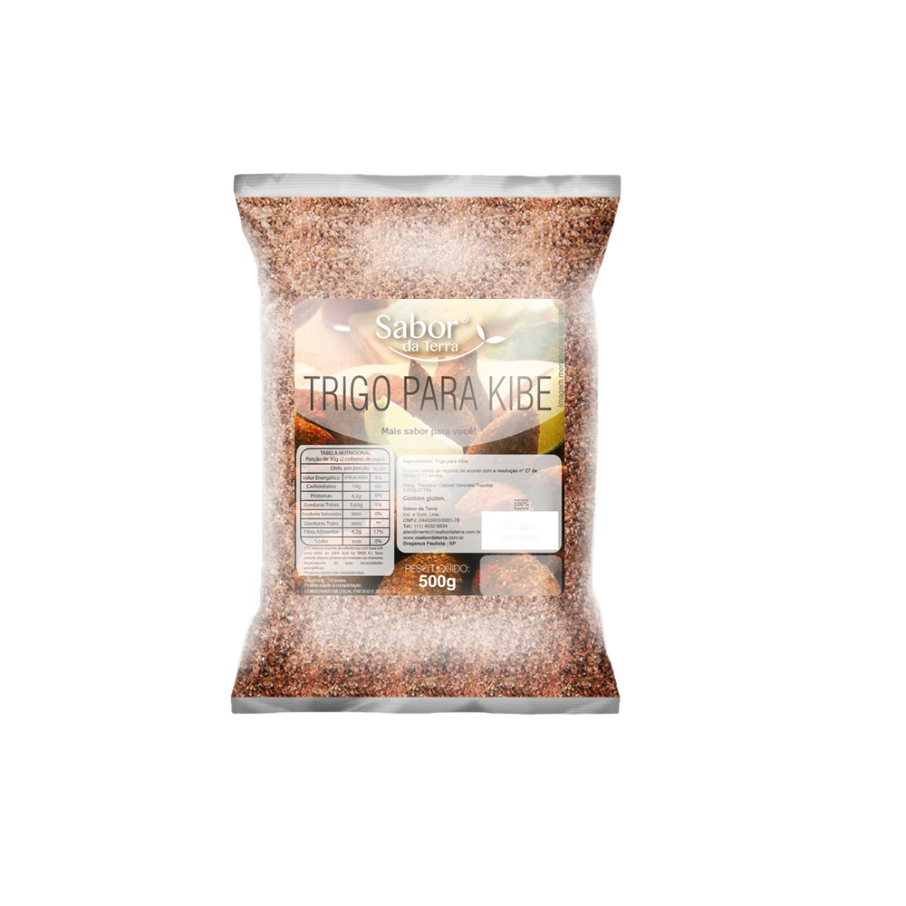 Kit 3X: Trigo para Kibe Sabor da Terra 500g