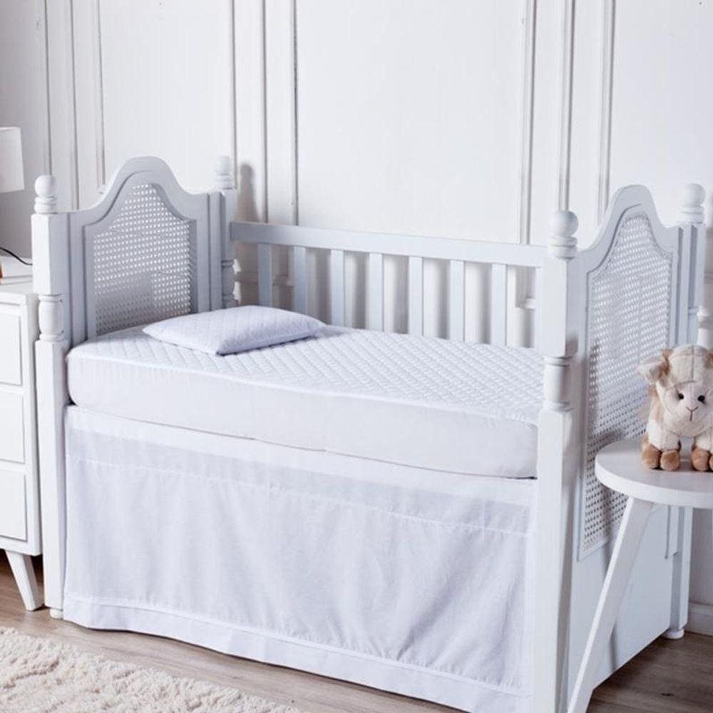 Protetor Colchão Berço Impermeável Matelado 01 Peça - Branco