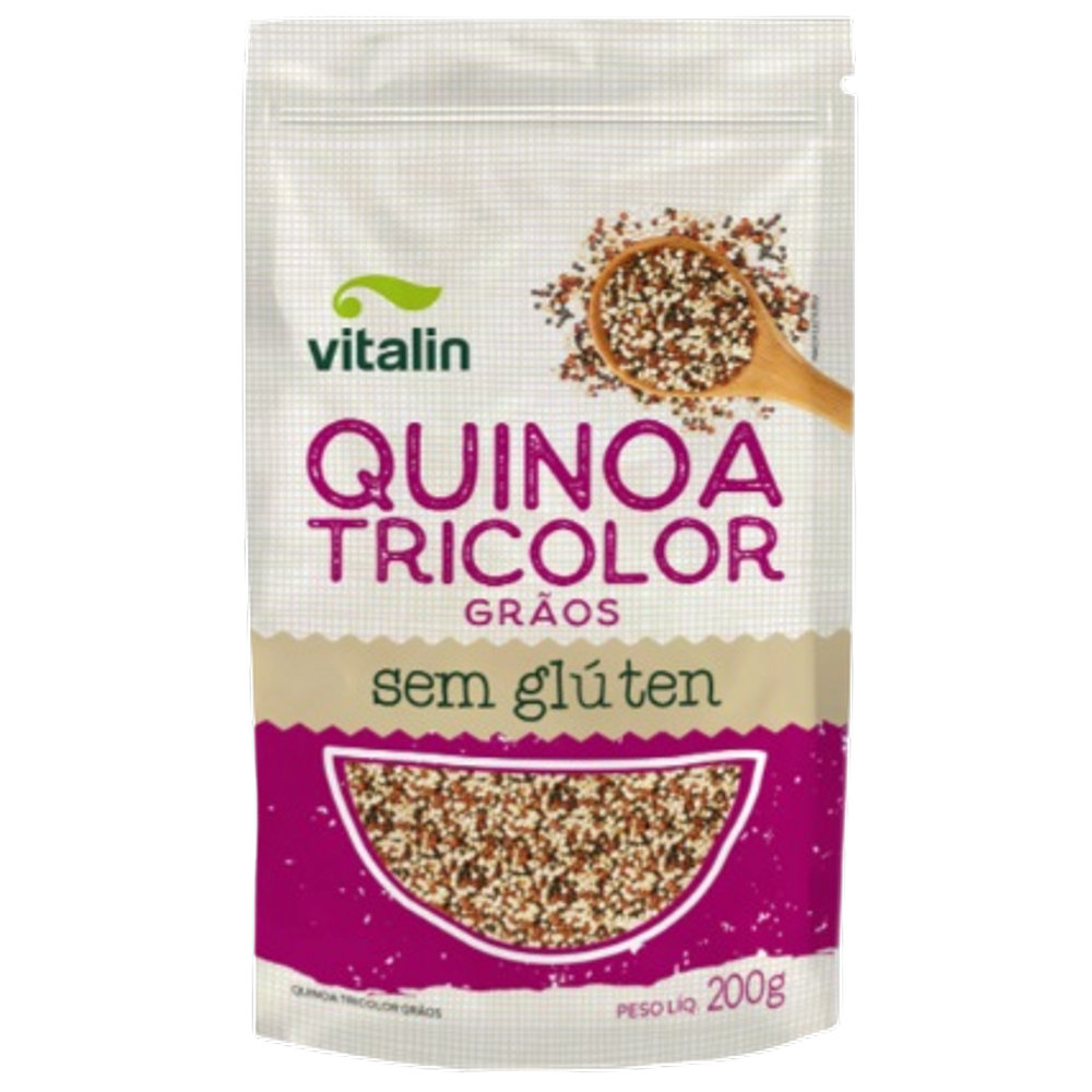 Kit 6X: Quinoa Tricolor em Grãos Sem Glúten Vitalin 200g