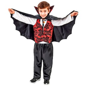 Fantasia Drácula Infantil Longa com Capa
