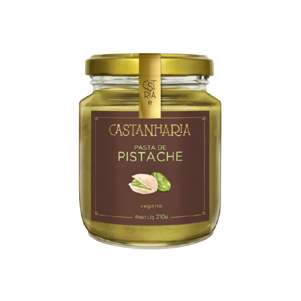 Kit 6X: Pasta de Pistache/Macadâmia Vegana Castanharia 210g