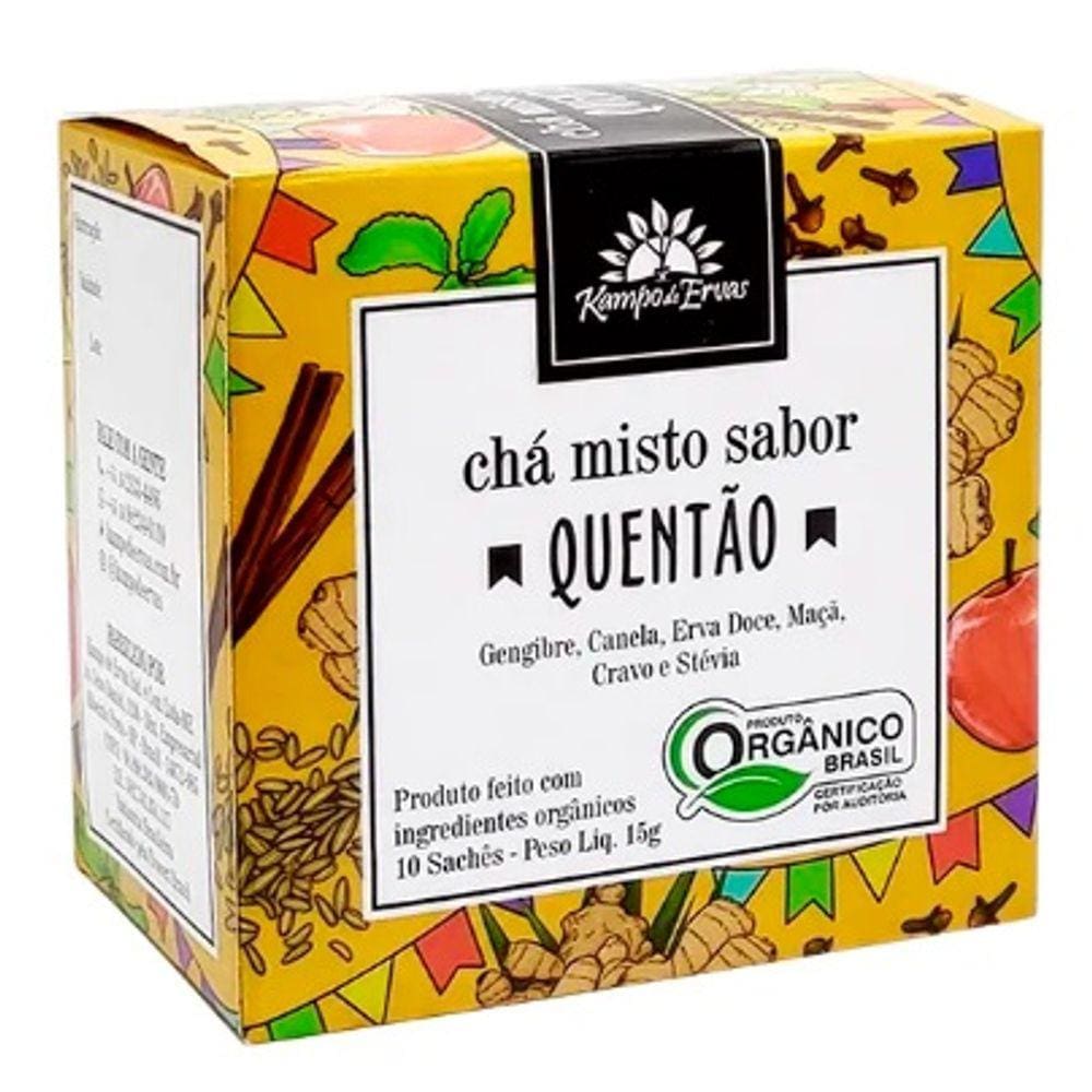 Kit 3X: Chá Misto Quentão Orgânico Kampo de Ervas 10 Sachês