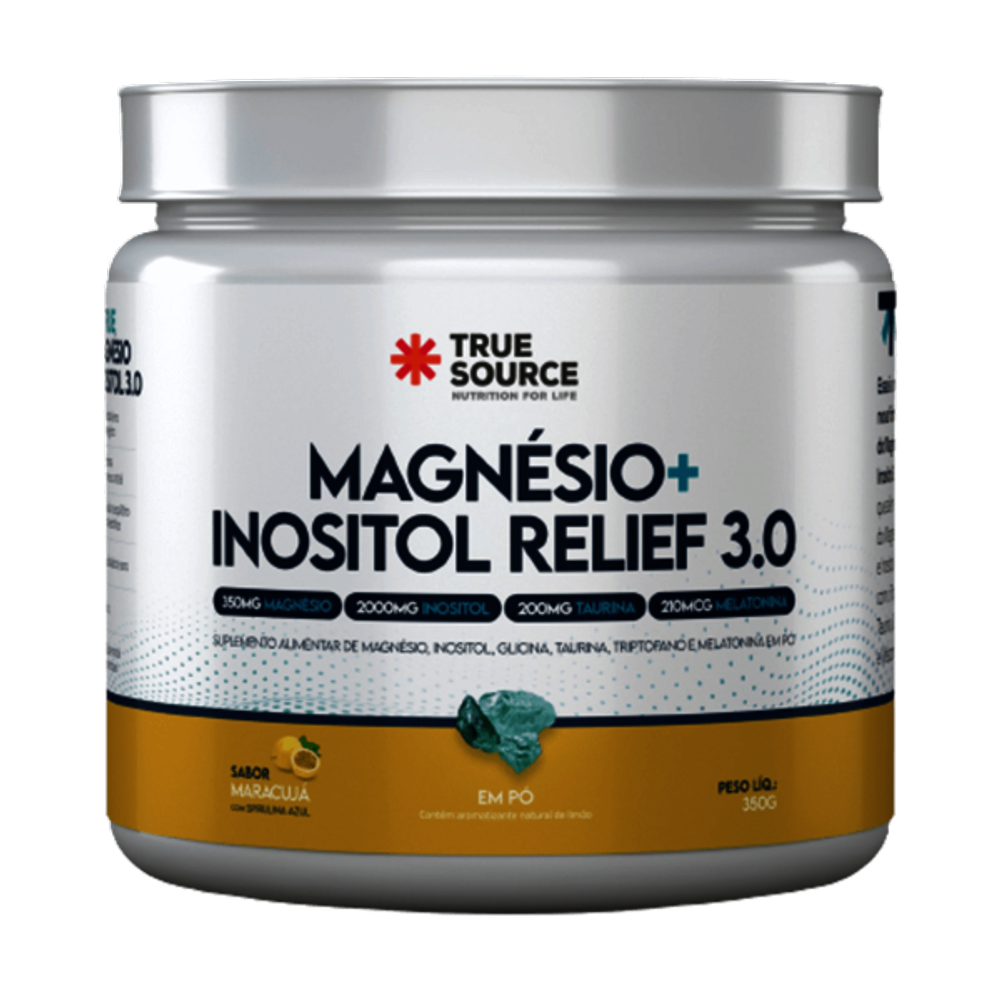 True magnésio + inositol relief 3.0 maracujá 350g True source