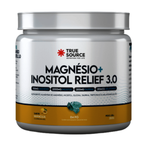 True magnésio + inositol relief 3.0 maracujá 350g True source