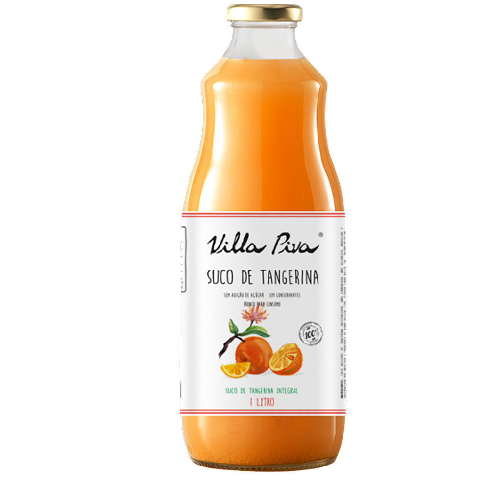 Suco de Tangerina Integral Sem Açúcar Villa Piva 1L