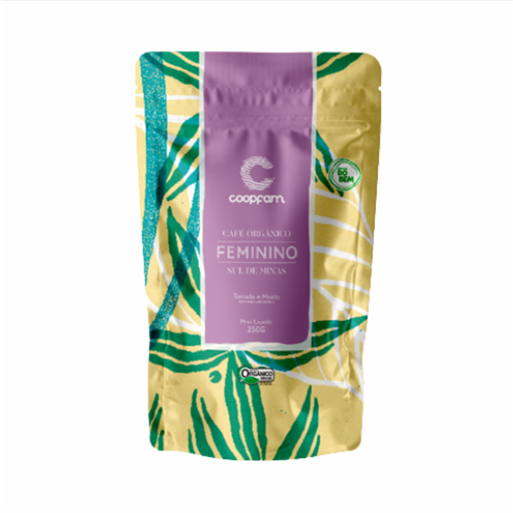 Kit 2X: Café Feminino Orgânico Moído Coopfam 250g