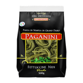 Kit 6X: Macarrão Fettuccine Nidi Verde Paganini 500g