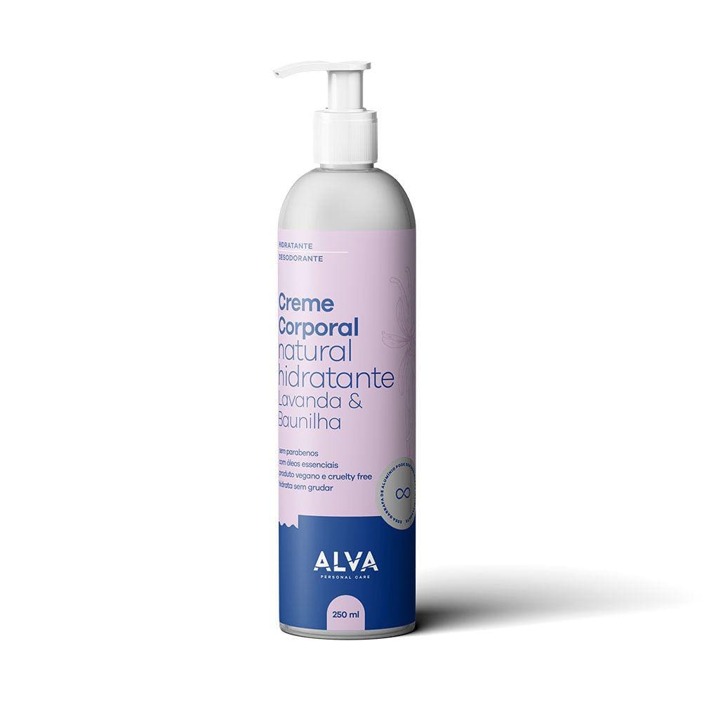 Kit 2X: Loção Hidratante Corporal Lavanda e Baunilha Alva 250ml