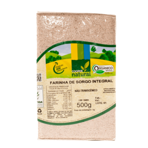 Farinha de Sorgo Integral Orgânico Coopernatural 500g
