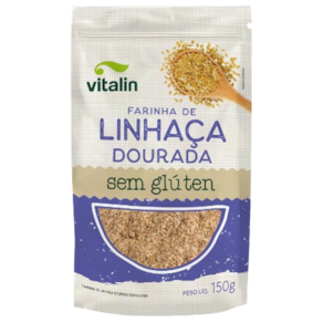 Farinha de Linhaça Dourada Sem Glúten Vitalin 150g