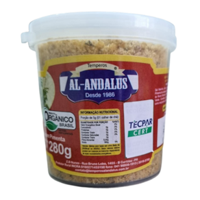 Tempero Completo com Pimenta Puro Orgânico Al Andalus 280g