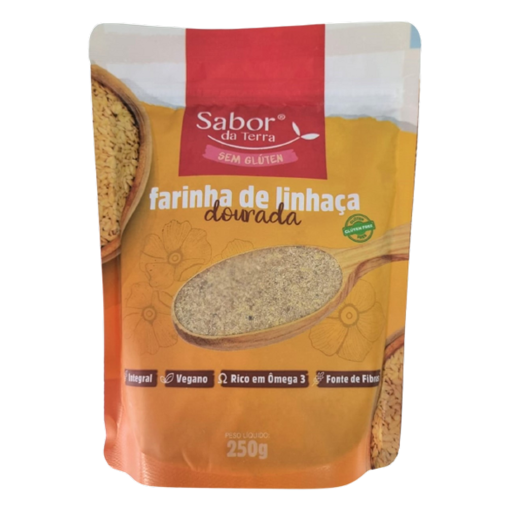 Kit 2X: Farinha de Linhaça Dourada Micronizada Sabor da Terra 250g
