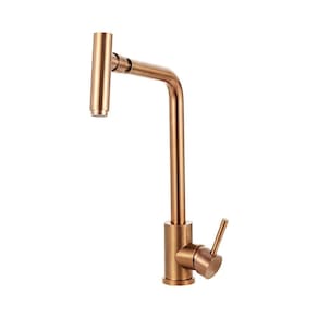 Torneira Para Cozinha Gourmet Misturador Monocomando Aço Inox 304 Utinga Pingoo.casa - Dourado Rose