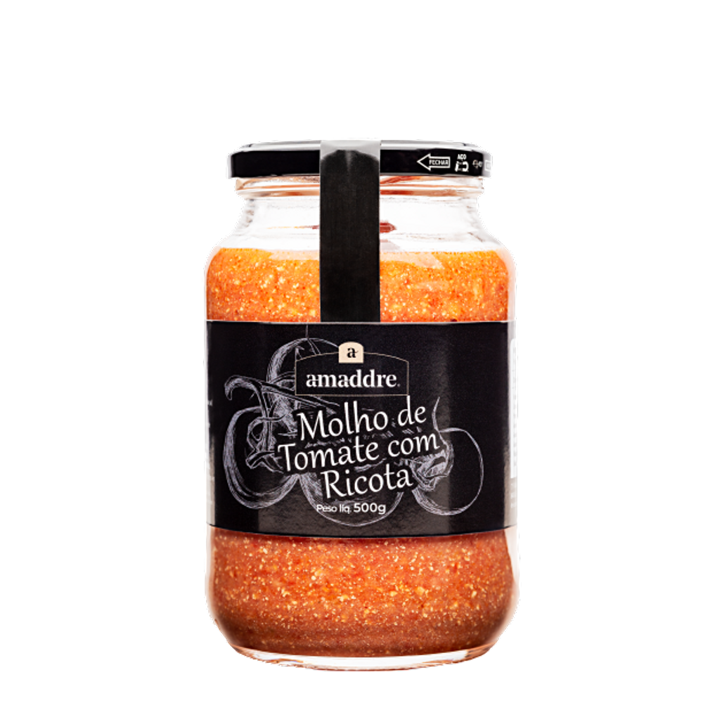 Kit 2X: Molho de Tomate com Ricota Artesanal Amaddre 500g