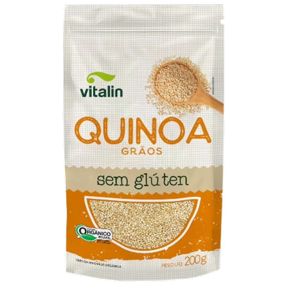 Kit 6X: Quinoa em Grãos Orgânica Sem Glúten Vitalin 200g