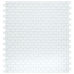Pastilha de Vidro Strip 28,6x31,2cm Branco Matte