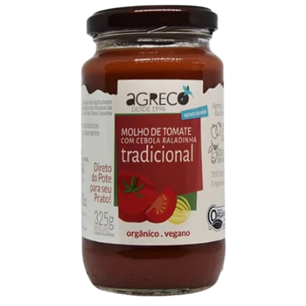 Kit 2X: Molho de Tomate Tradicional Orgânico Agreco 325g