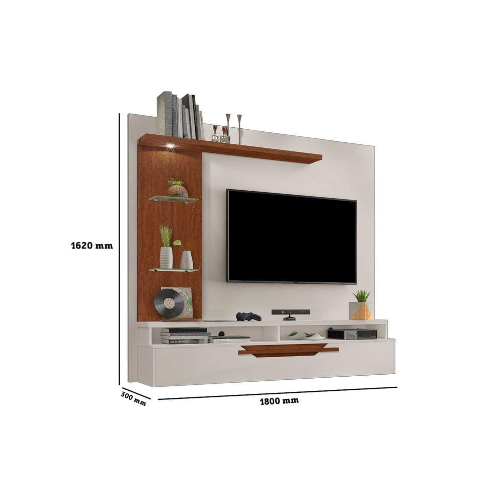 Painel Tv Zeus Carmolar Para TV Ate 60 C/Ldes