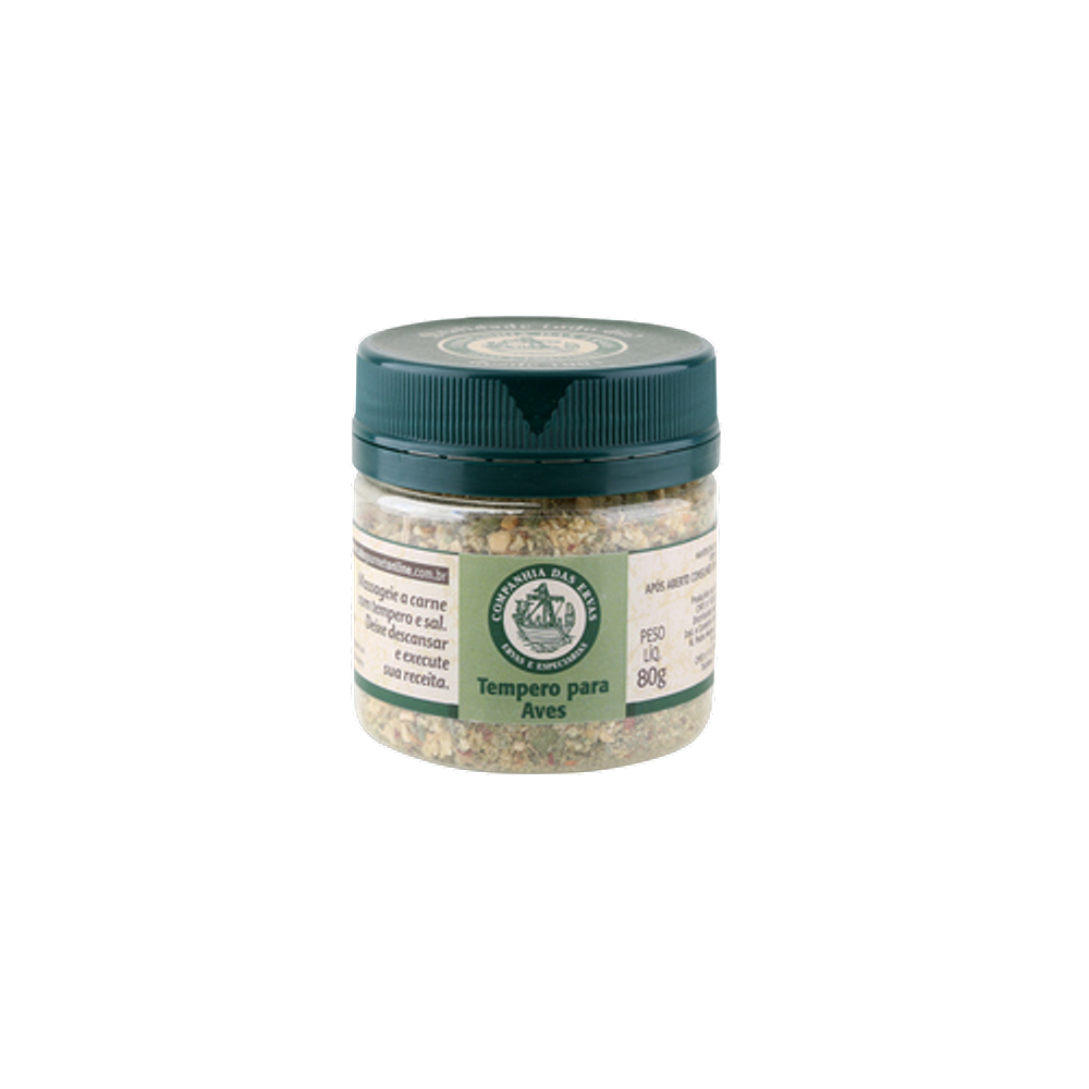 Tempero para Aves Companhia das Ervas 80g